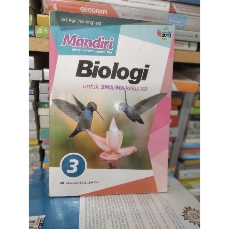 buku mandiri biologi kelas 12/XII/3 sma/ma Erlangga revisi