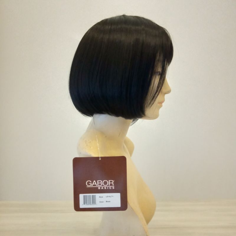 Wig Pendek Wig Bob Pendek Warna Hitam Natural Wig Fiber Premium