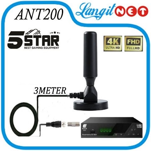 KODE S2T ANTENA INDOOR 5STAR ANT2 DVB T2