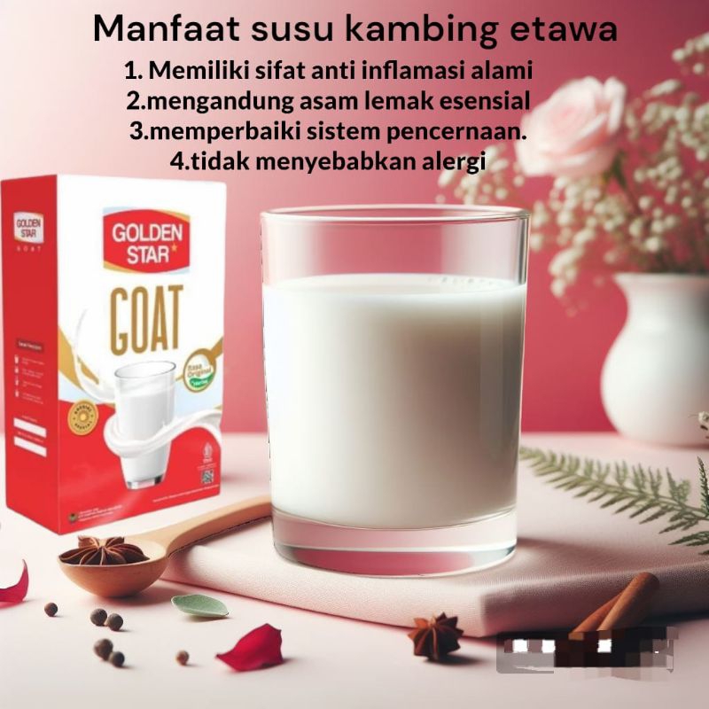 

Golden Star Goat susu kambing bubuk ,susu kambing etawa gomars
