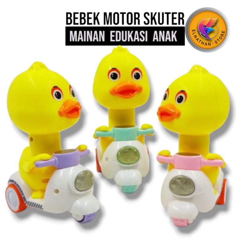 Mainan Anak Viral Bebek Motor Sekuter Mainan Anak Laki dan Perempuan