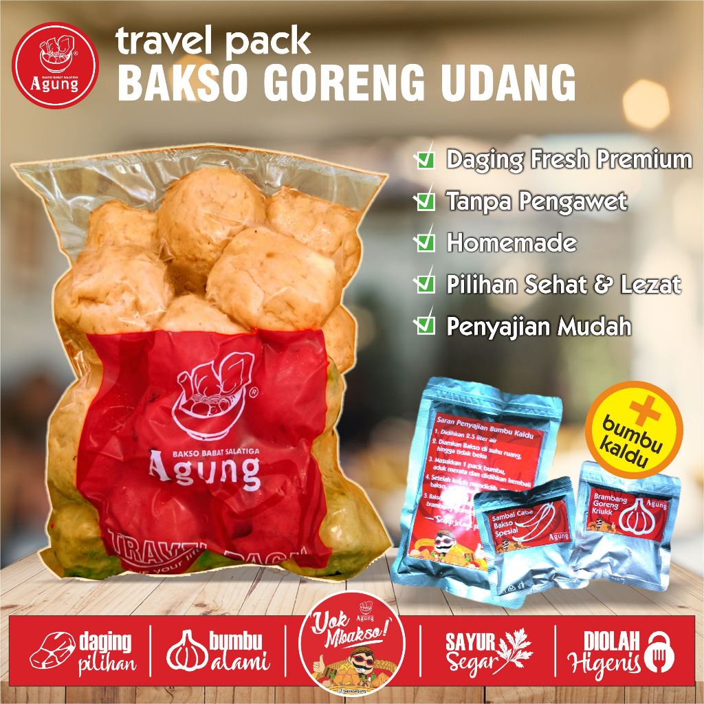 

Travel Pack Frozen Bakso Goreng Udang