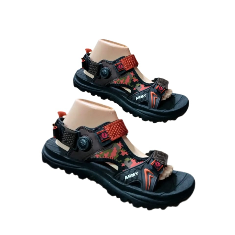 Sandal Gunung Tali Kuat Velo Army Bata Pria - Nyaman Untuk Lintas Alam / Sandal Outddor Petualang