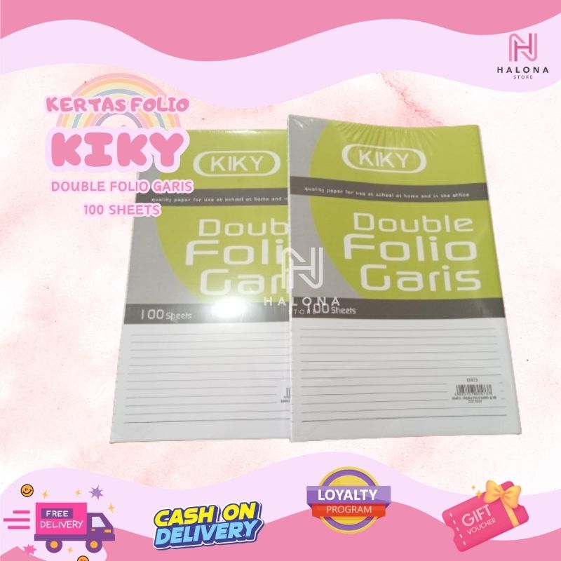 

[1 PACK] Kertas Double Folio Kiki isi 100 Lembar