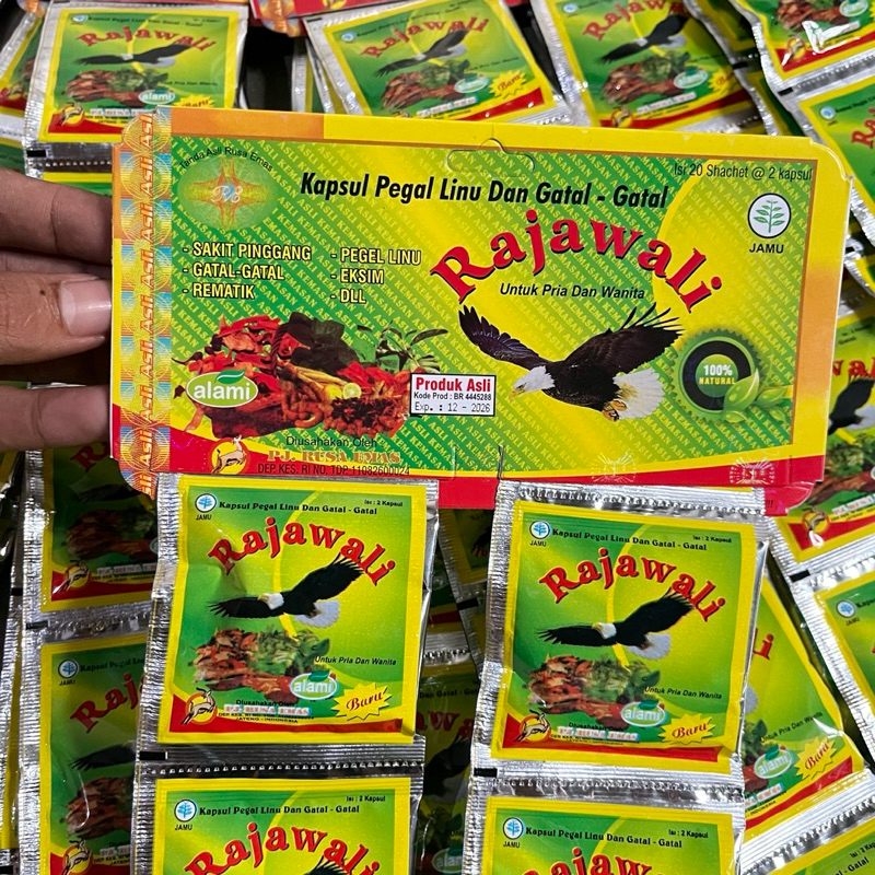 Rajawali  KAPSUL JAMU ASAM URAT ORIGINAL ( Tanpa efek Samping )