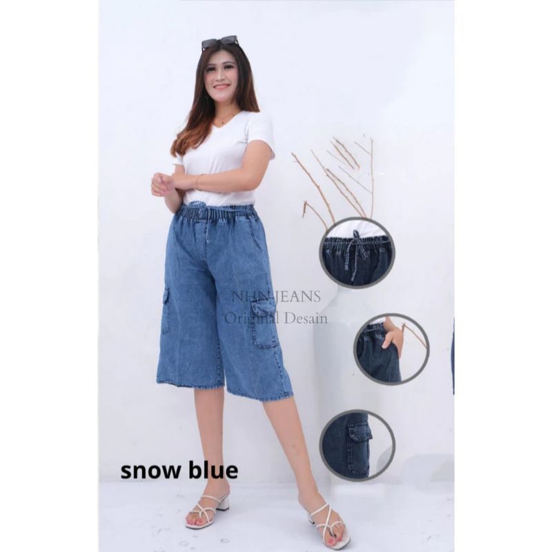 celana jeans cargo pendek wanita-kulot jeans pendek wanita-kulot jeans wanita 7/8