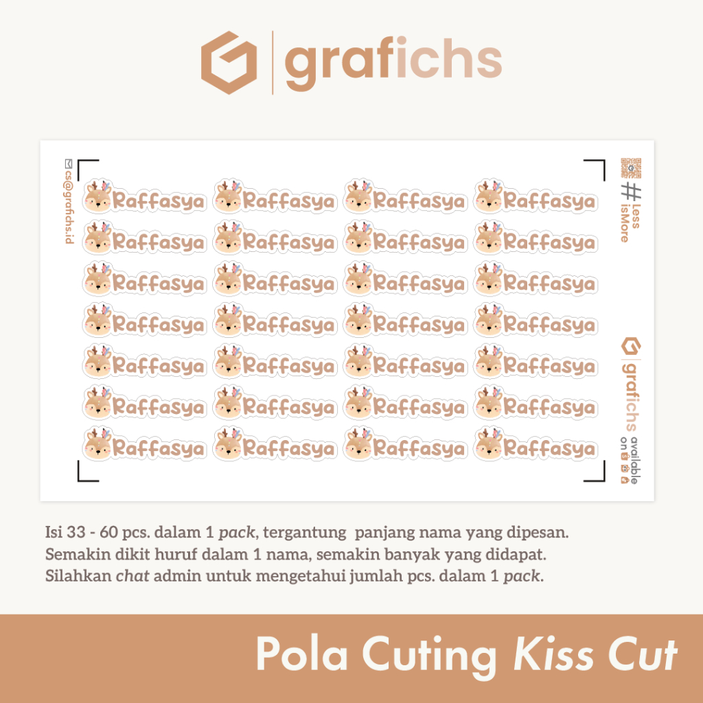 

HJK [33-60 Pcs] Stiker Nama Alat Tulis Sekolah GISS81-90 by Grafichs