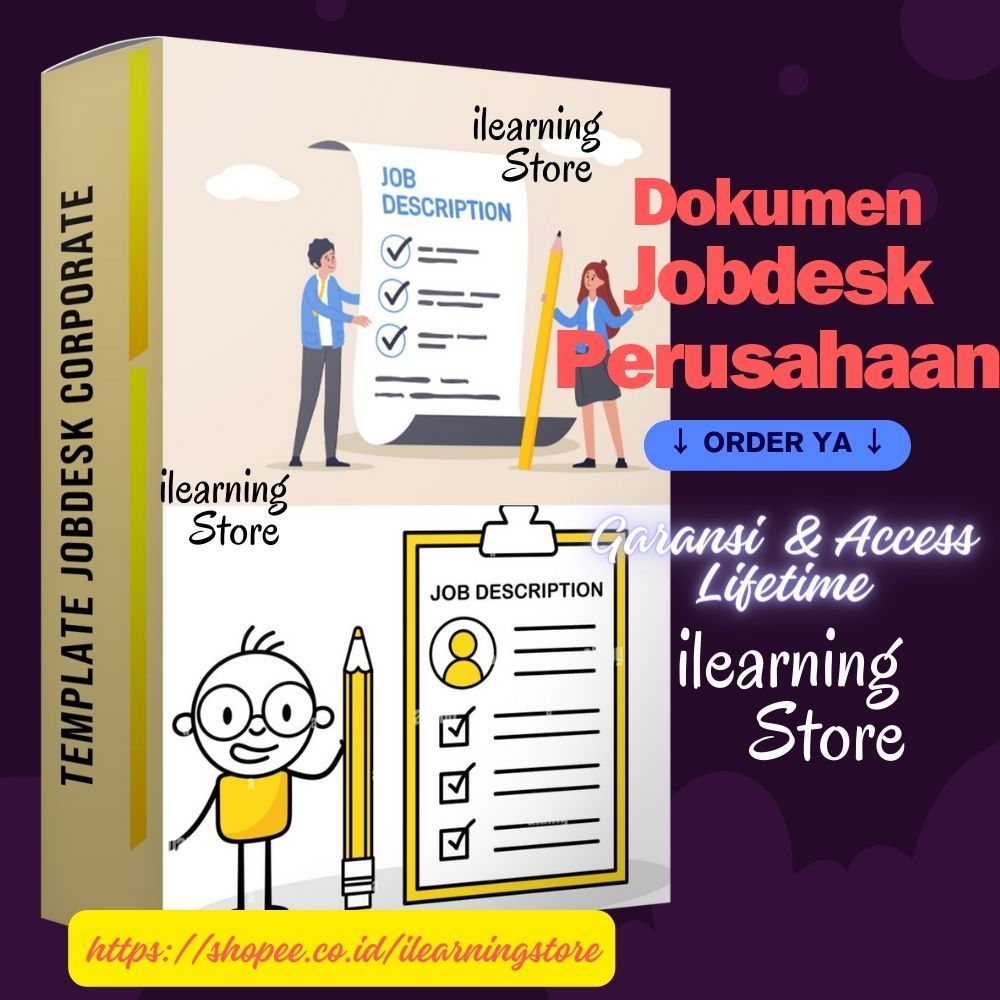 

[PS 02] 40 Kumpulan Dokumen Template Jobdesk Pekerjaan + BONUS Template Excel Bisnis & Supporting Laporan Keuangan