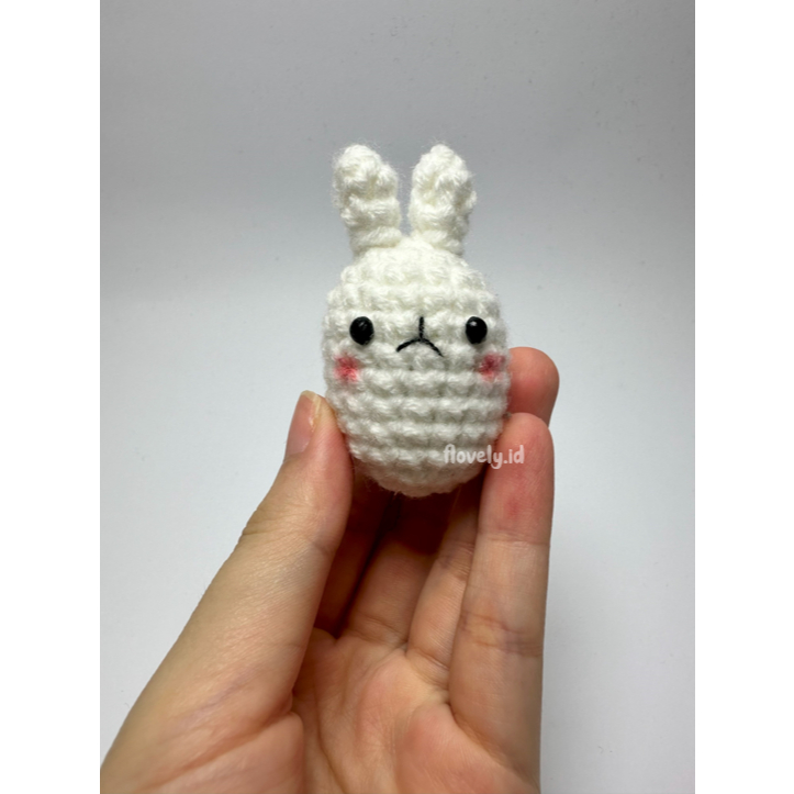 Tiny Molang | Gantungan Kunci Molang | Crochet Molang | Molang Keychain