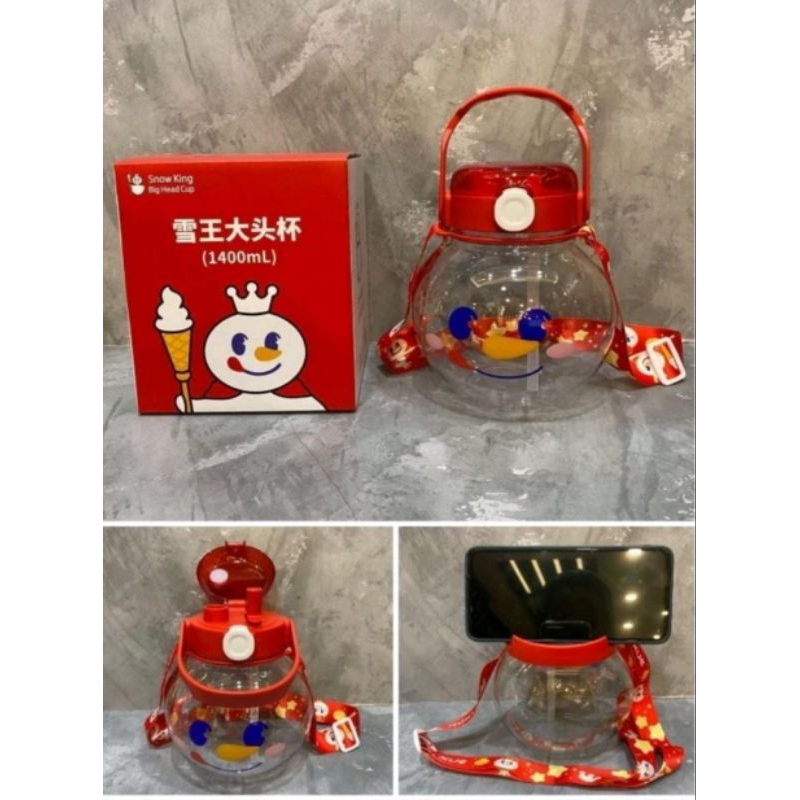 BOTOL MINUM MIXUE 1400ML + BOX