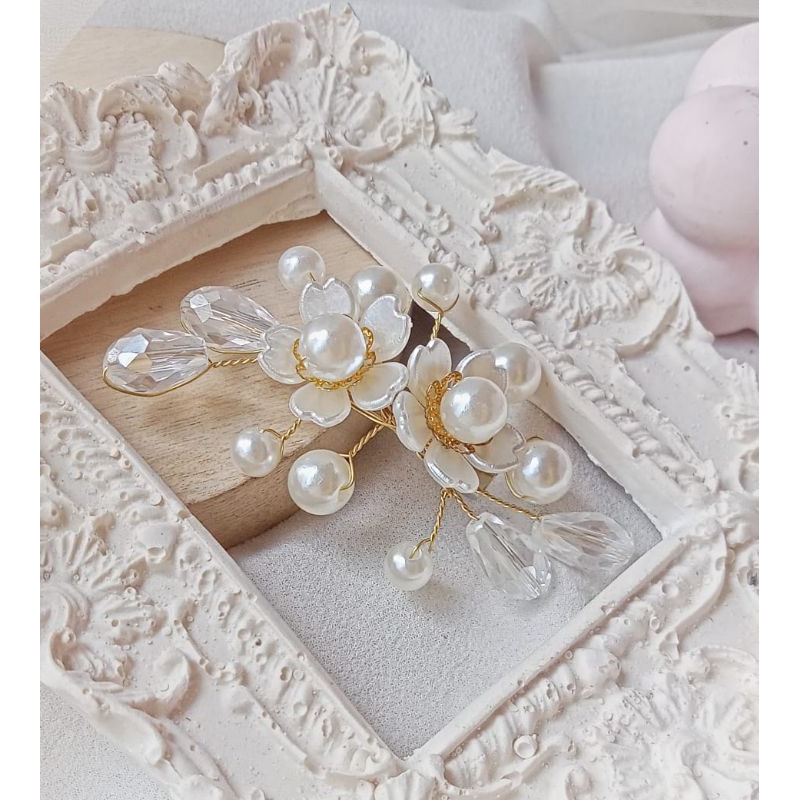 Bros wire - Bros mutiara - Bros cantik -bros mewah - Bros handmade