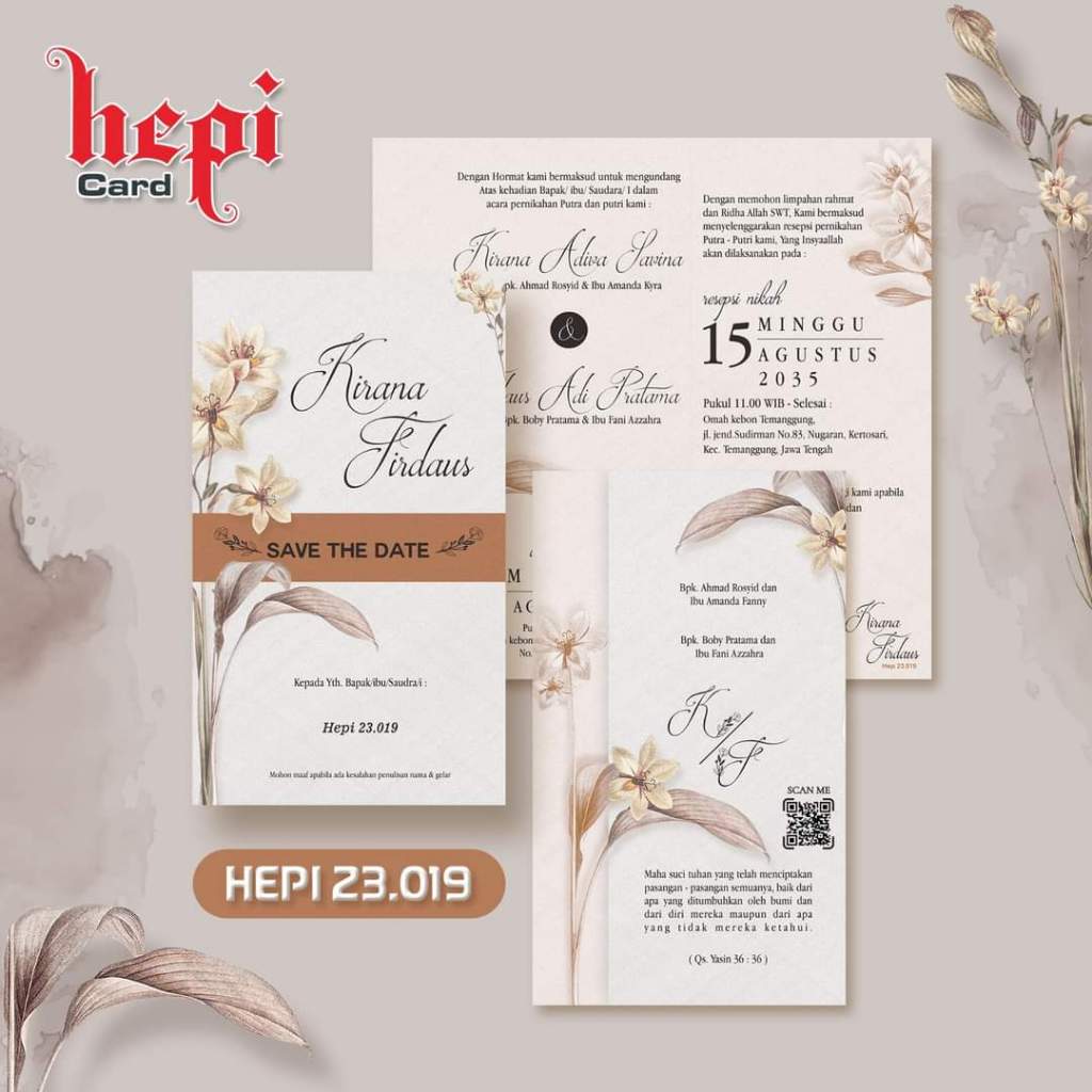 BLANGKO HEPI 23.019 - BLANGKO UNDANGAN HEPI - BLANGKO UNDANGAN KOSONGAN