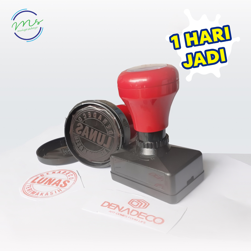 

STEMPEL FLASH OTOMATIS DESAIN CUSTOM PROSES CEPAT 1 JAM SELESAI