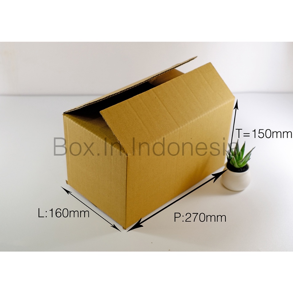 

Diskon Seru 1Pcs Kardus Baru 27x16x15 cm Box Dus Coklat Packing Polos