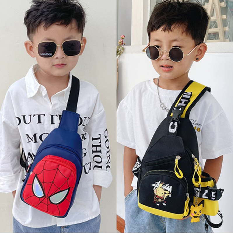 Sling Bag Anak cowok Uk 23x15x6cm Tas Selempang Anak Bagus Keren Dan Unik