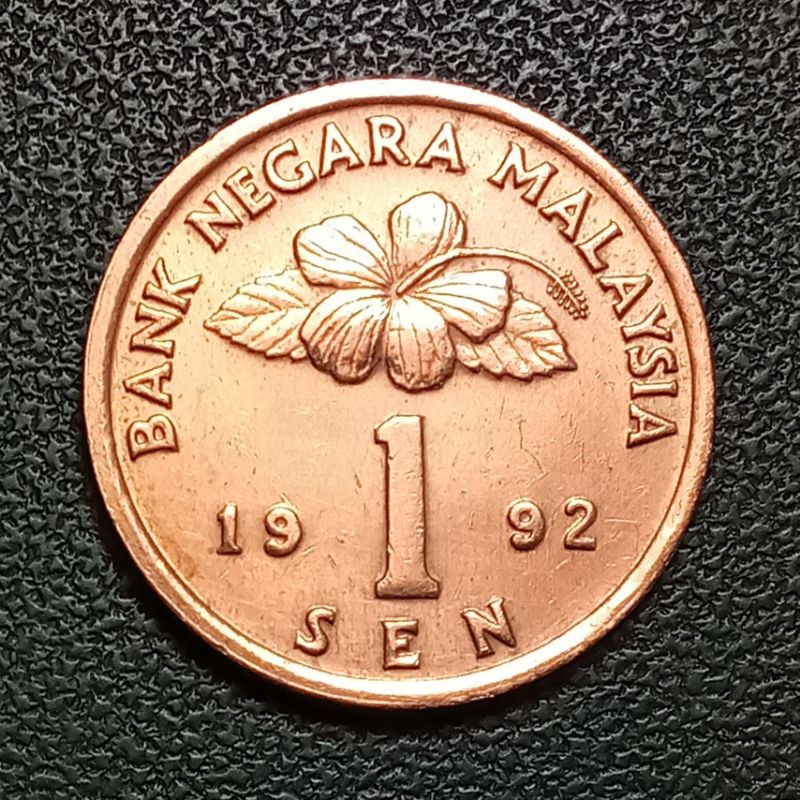 Koleksi Koin 1 Sen Malaysia Tahun 1992