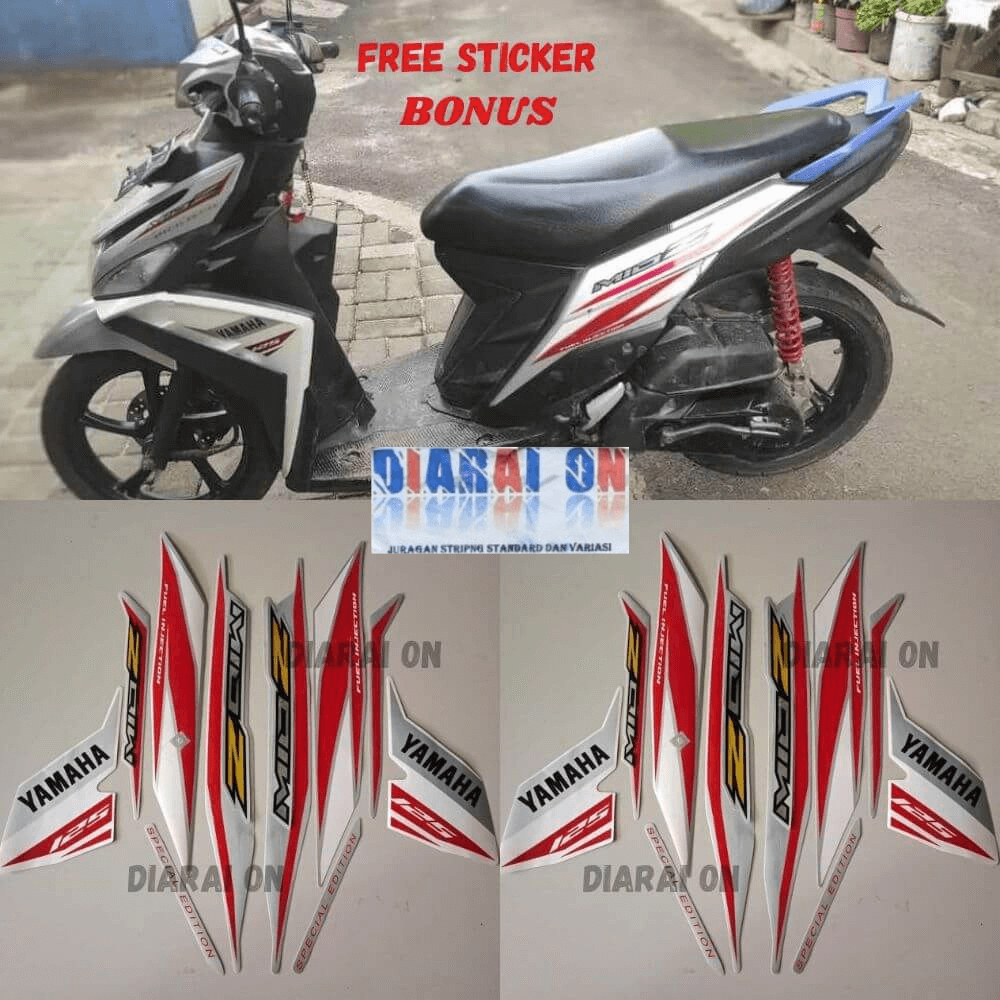 Stiker Striping Yamaha Mio Z 2016 2017 - Mio Z 125 Mio SIlver Murah