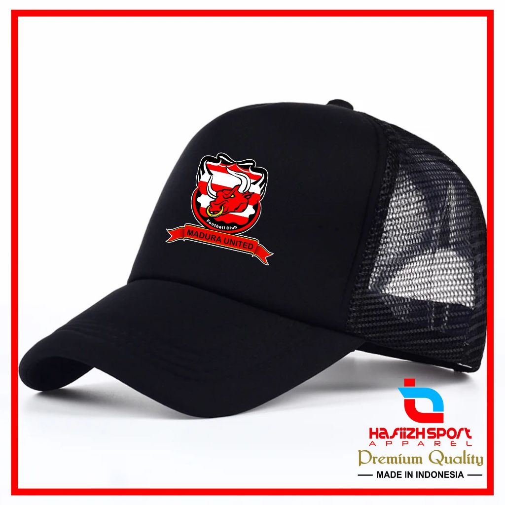 TOPI MADURA UNITED FC / TOPI JARING MADURA UNITED / TOPI TRUCKER MADURA UNITED FC MURAH