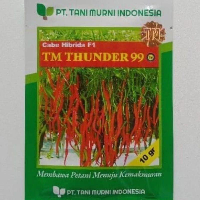 Bibit Cabai Tani Murni TM Thunder 99 Cabe Hibrida F1 - 10 gram