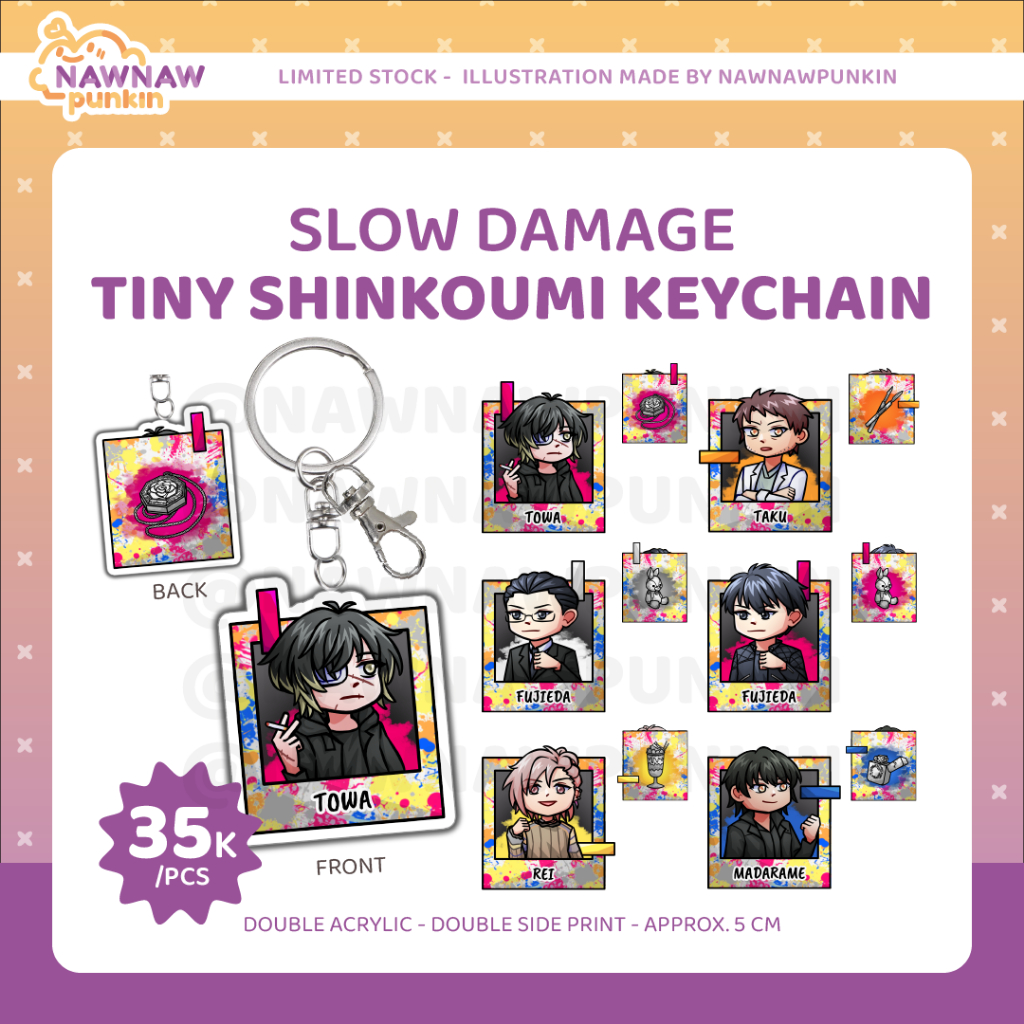 [Slow Damage Fanmerch] "Tiny Shinkoumi" Keychain