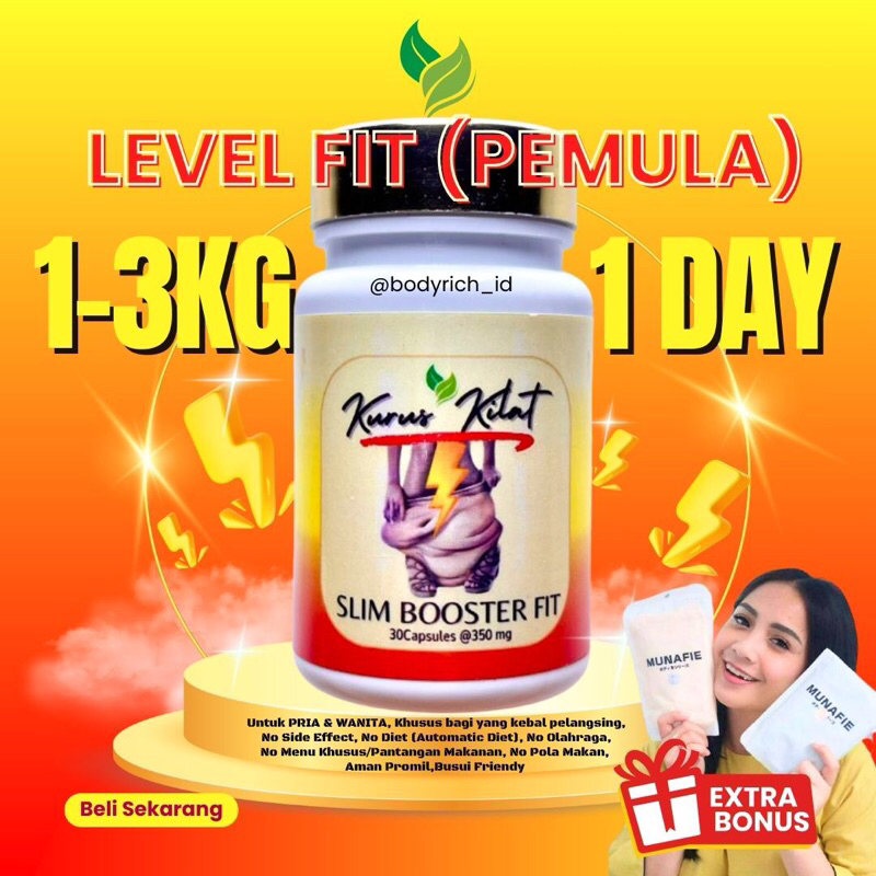 KURUS KILAT SLIM BOOSTER FIT Obat Diet Pelangsing Penurun Berat Badan Peluntur Lemak Pengecil Perut 