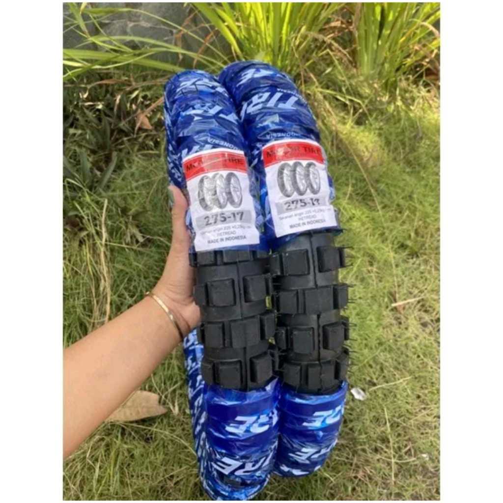 ban cross ring 17 sepasang depan belakang ukuran 250 ring17 dan 275 ring 17