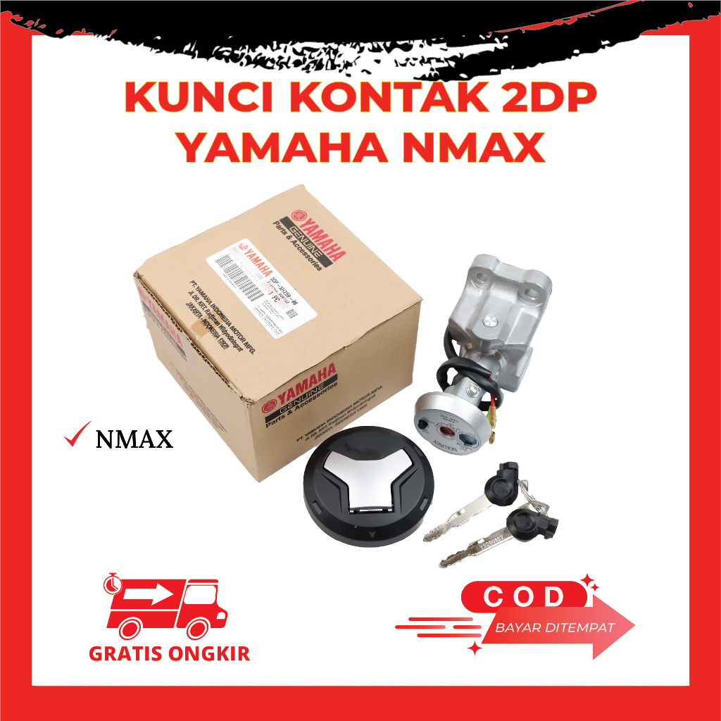 Kunci Kontak Satu Set Tutup Bensin Motor Yamaha Nmax - Key Set Kunci NMAX Kode 2DP