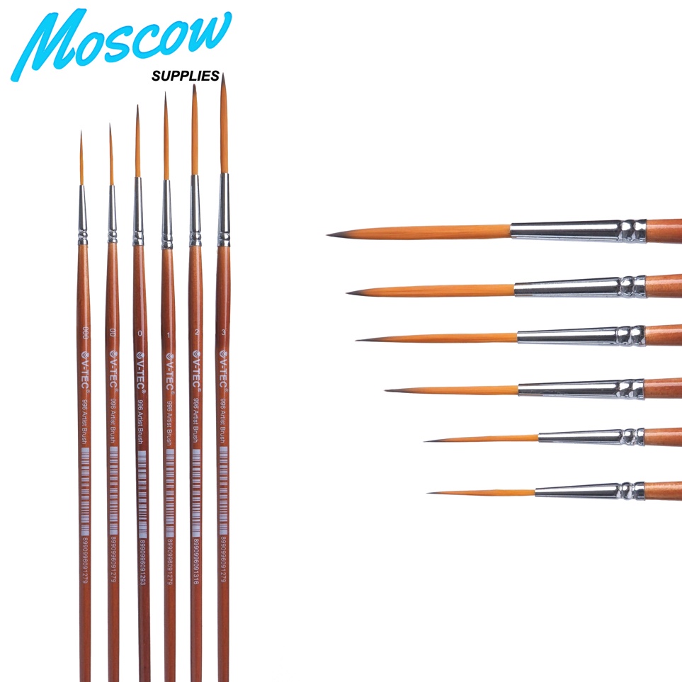 

Kuas Liner Set isi 6 Vtec kuas garis panjang ART K5P7