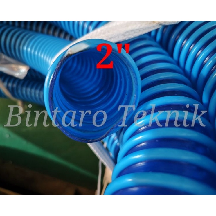 BFs Selang Air 2 Selang Hisap Air 2Inch Selang Spiral Biru 2 Inch Harga Per Meter Berkualitas