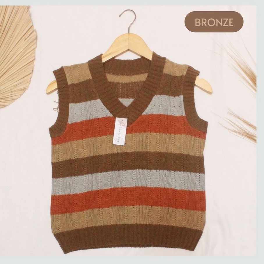 Rompi Pelangi Anak Usia 2-12tahun / Vest Rainbow Rajut Anak  / Rompi Rajut Anak / Vest Anak Korean S