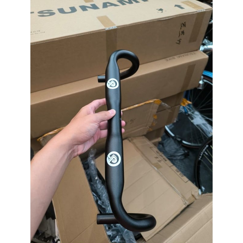 Dropbar Pizz Aero Pipih Alloy Oversized untuk Fixie dan Roadbike