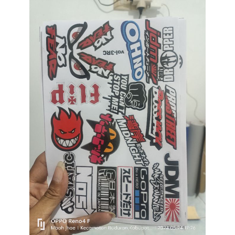 

sticker pack aestatik viral helm, laptop,hp,tambler dan kulkas