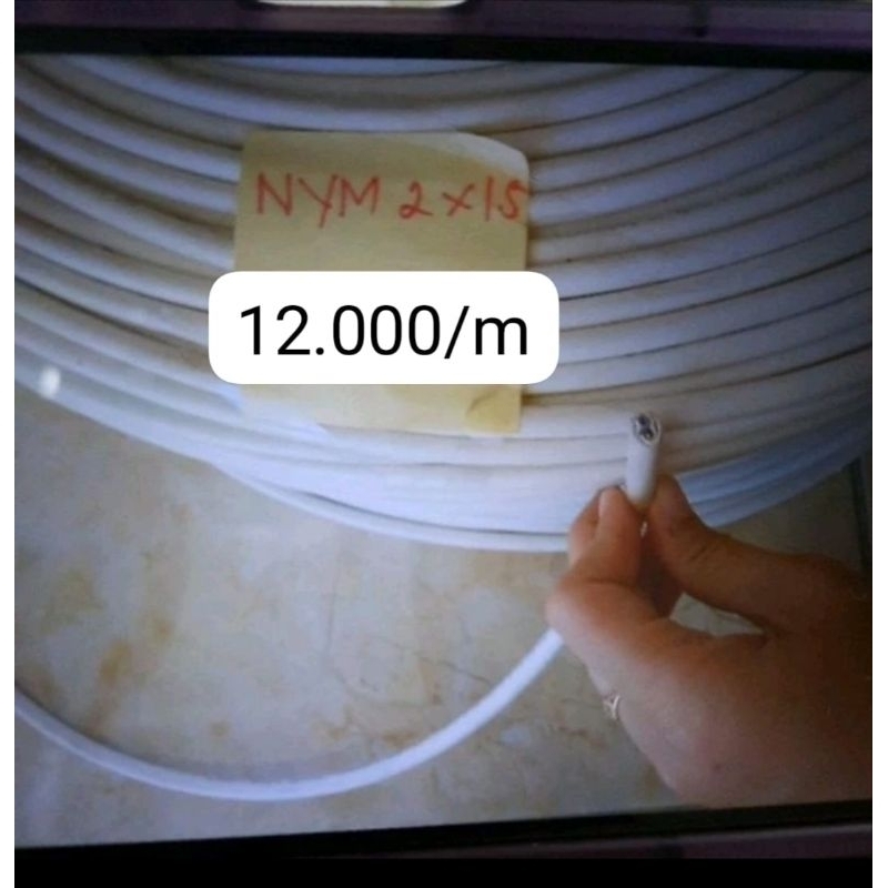 Kabel Visicom NYM 2x1,5 kabel kawat tunggal