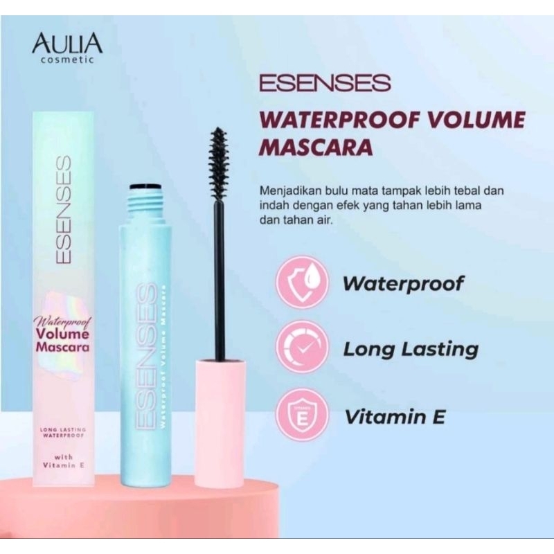 Mascara Waterproof Volume - maskara / eyeliner essens (dus biru)