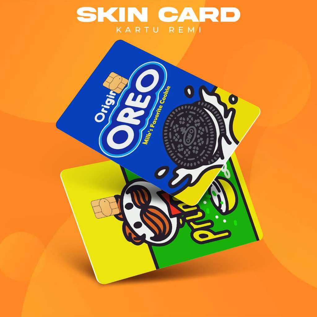

[BM Skin Card] - Stiker ATM MAKANAN BRAND || Garskin | Cover ATM / E - Money / Flazz - Anti Air