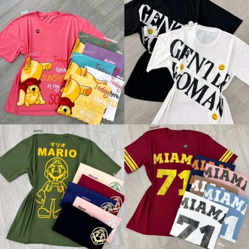 MIKIEE_MINIEE KAOS OVERSIZE JUMBO best seller Baju atasan wanita premium / Tshirt premium cewek