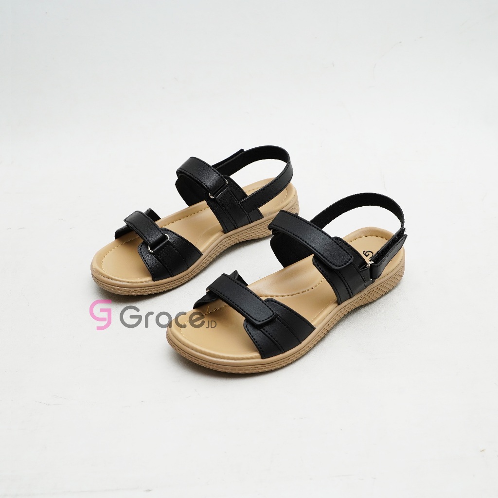 GRACE [AMEL501] Sandal Tali Wanita Casual /Sendal Selop Tali Belakang/ Sandal Slop Wanita
