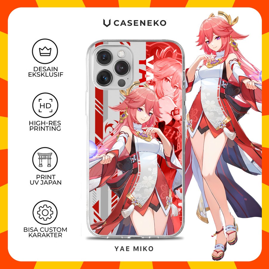 Custom Case Yae Miko Genshin Impact Casing Semua Tipe HP 1