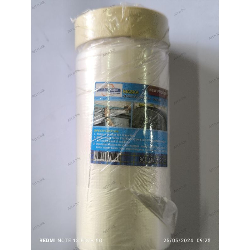 

masking tape plastik maska
