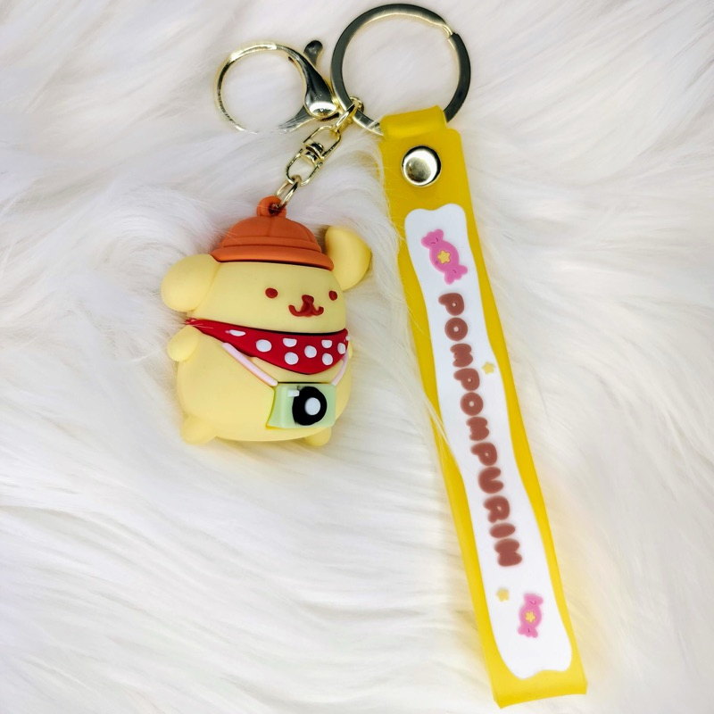 Gantungan kunci karakter Pompompurin / gantungan kunci sanrio