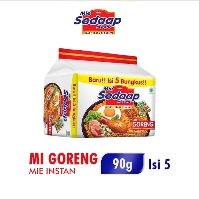 

Mie Sedaap goreng isi 5x90g