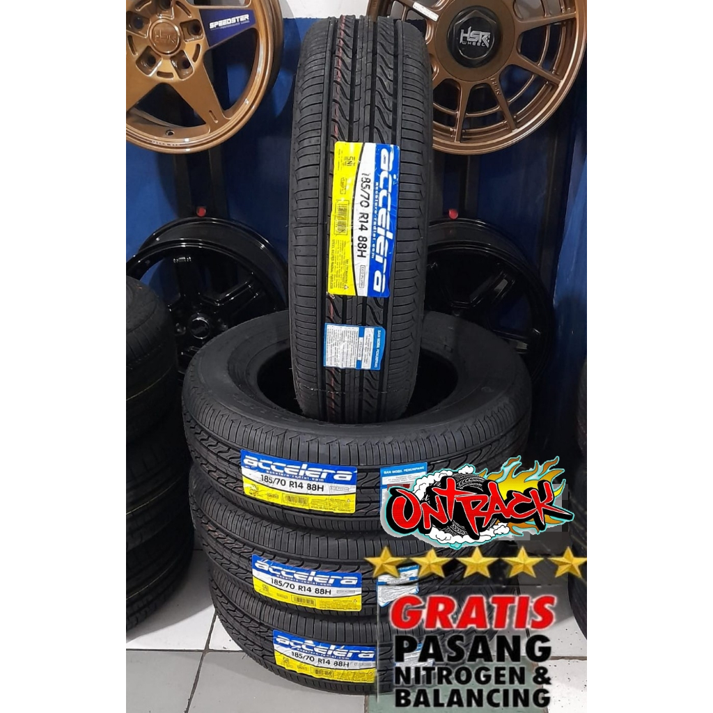 Ban Mobil Terbaru 2024 ACCELERA 185/70 R14 Ban Tubles Tipe ECO PLUSH 185 70 Ring 14 - Avanza Xenia