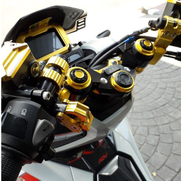 Stang Jepit Honda ADV150 ADV160 Merek Black Diamond CNC