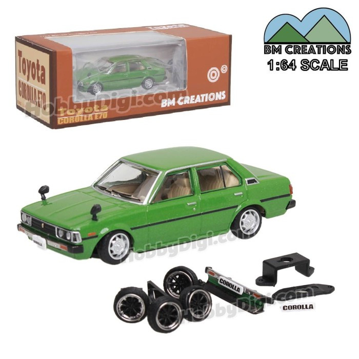 BM Creations 1/64 Toyota Corolla E70 Green (64B0214)