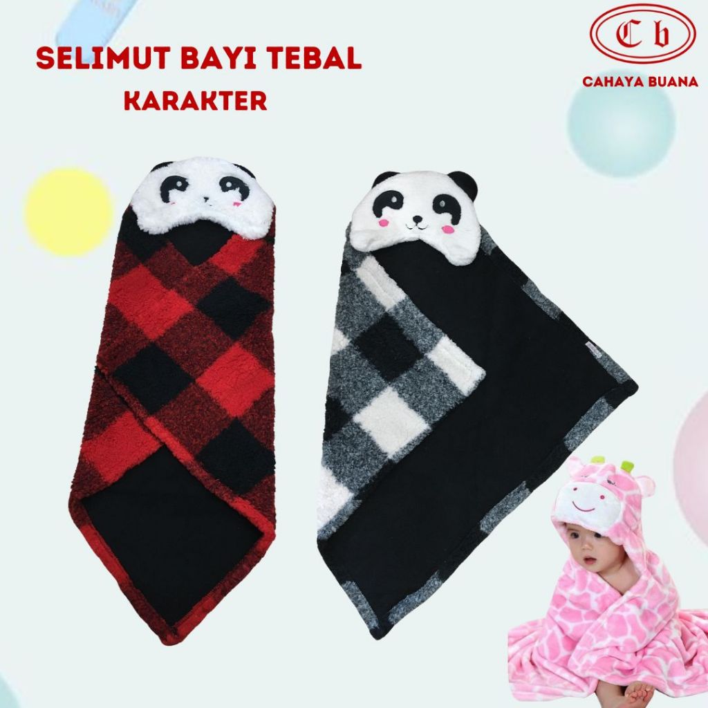 BOBOKO Selimut Bayi Karakter / Selimut Bayi tebal