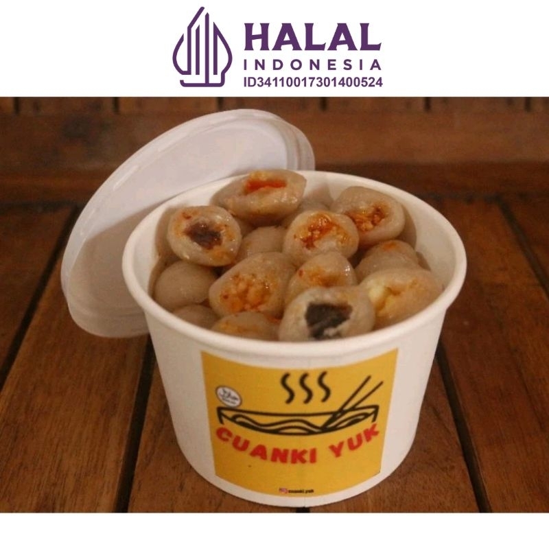 

Baso aci isi premium, cilok premium, cilok vakum, baso aci vakum. Bakso aci CuankiYuk