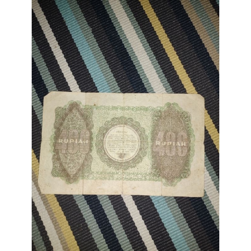 uang kuno 400 rupiah seri ori 4 tahun 1948