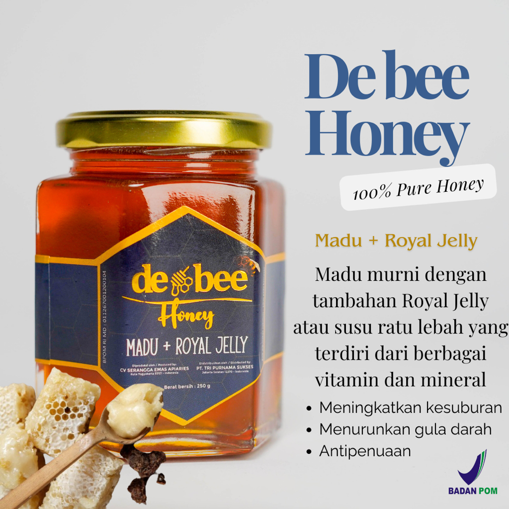 

De bee Honey - Madu + Royal Jelly