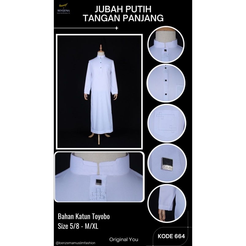 JUBAH PUTIH ANAK DAN REMAJA JUBAH TOYOBO TERBARU