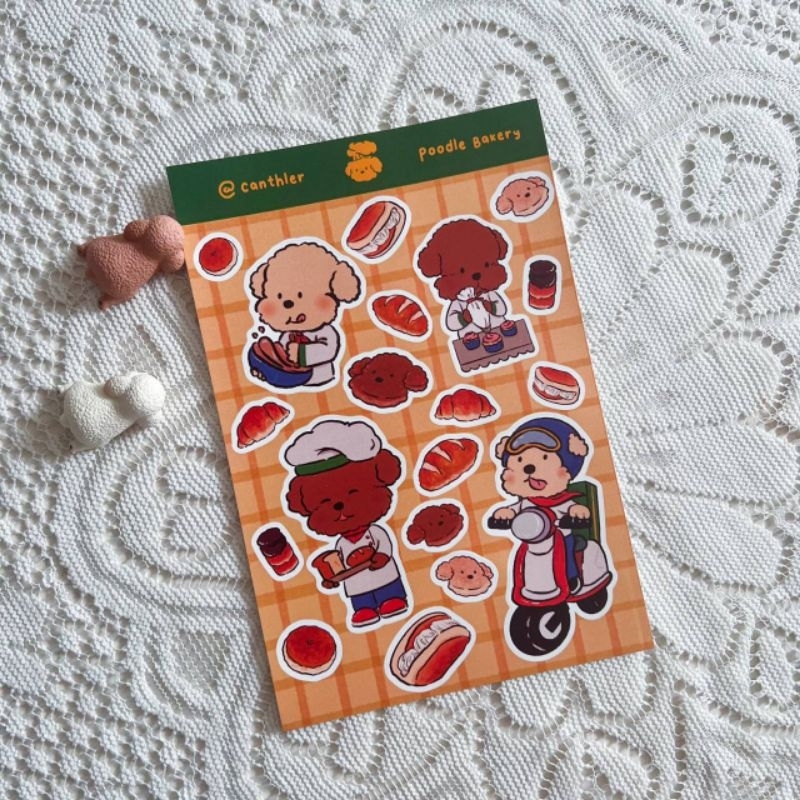 

Poodle Sticker Sheet by @Canthler
